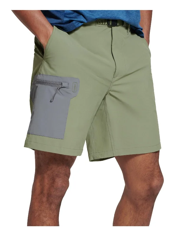 Mens Belted Hiking Casual Shorts