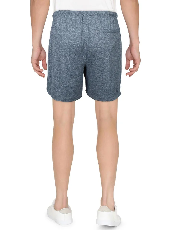 Mens Heathered Lounge Casual Shorts