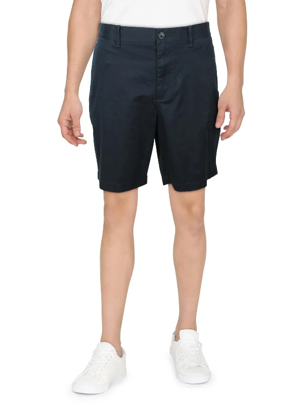 Mens Slim Fit Oxford Casual Shorts