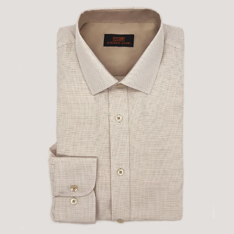 The Kenneth Shirt | Classic Collar | Barrel Cuff | Micro Tic Pattern | Slim Fit