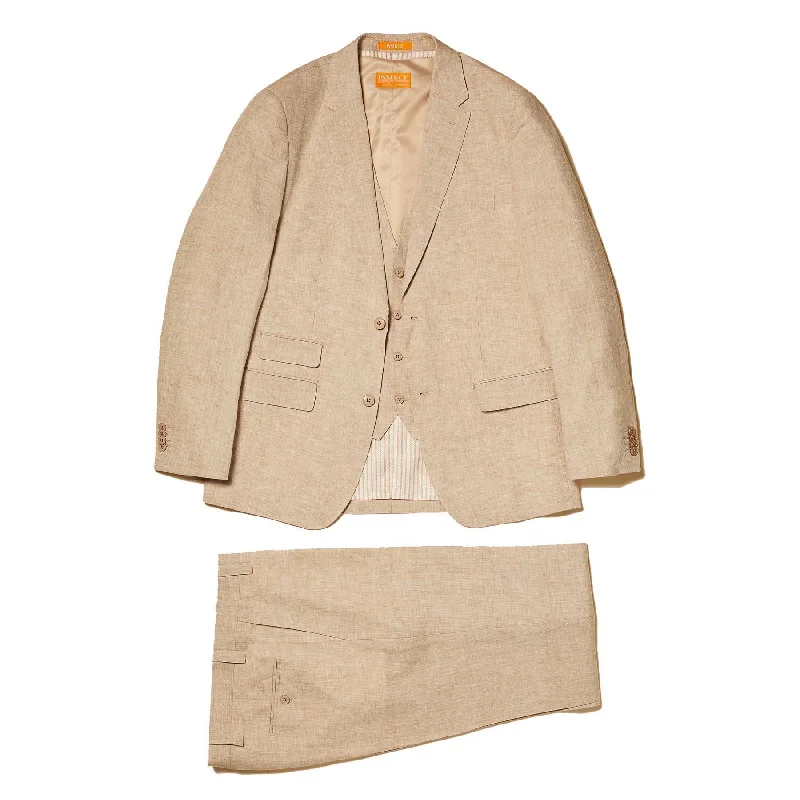 Inserch Linen 3 Piece Suit -Oatmeal