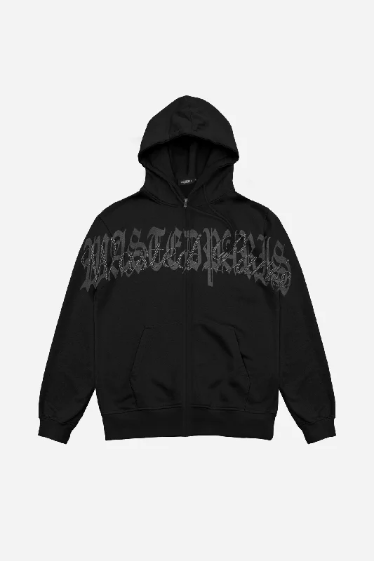 Hoodie Zip Statement Crown