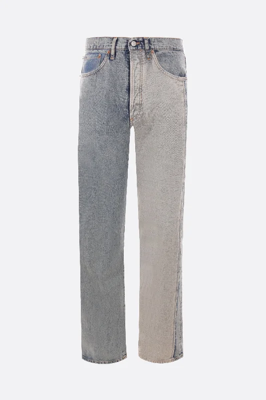 destructured denim jeans