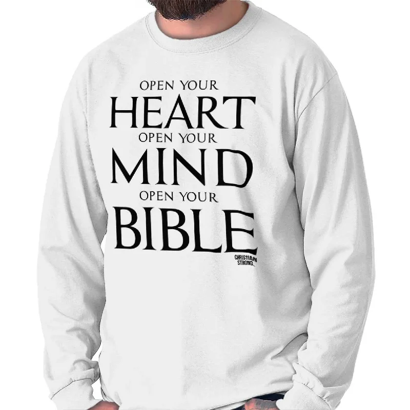 Open Your Bible Long Sleeve T Shirt