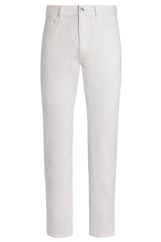 Stretch Linen & Cotton Jeans