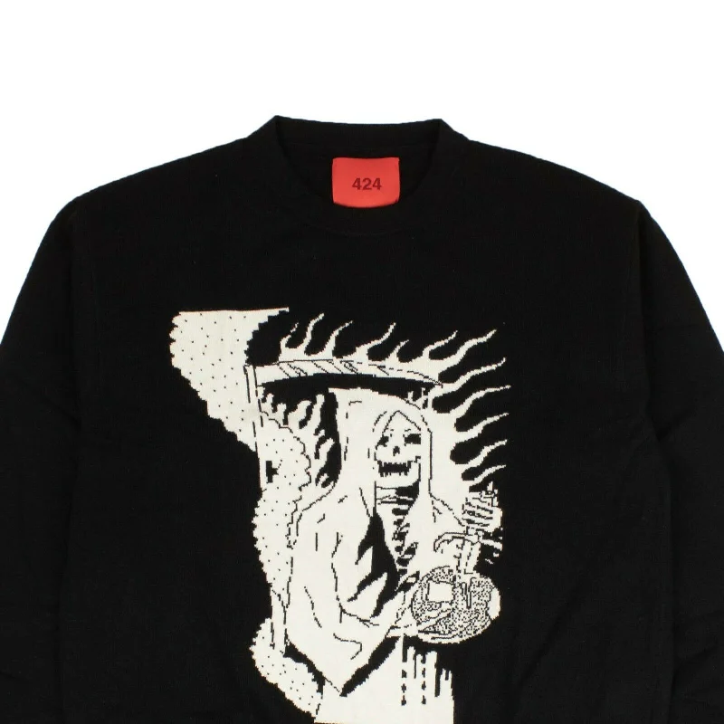 Black Grim Reaper Sweater